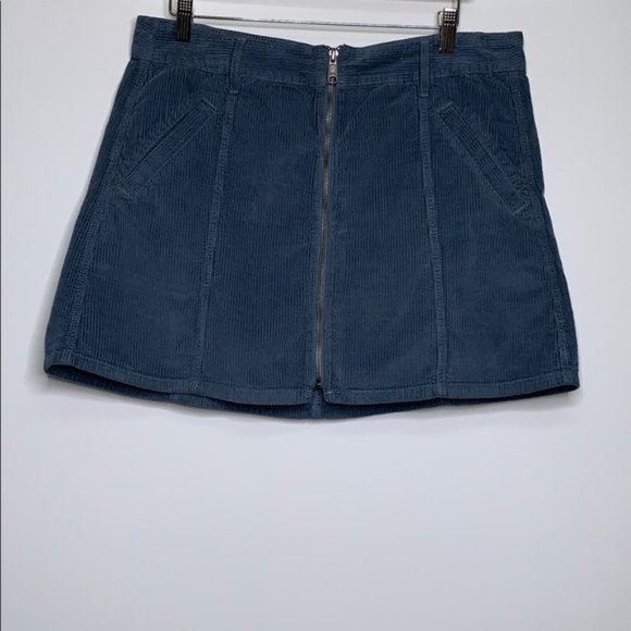 AEO Corduroy A-Line Zip Skirt - Picture 2 of 2